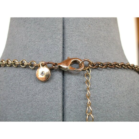 Yellow Teardrop Stone Necklace With Gold Tone Chain & Clasp - Picture 6 of 6